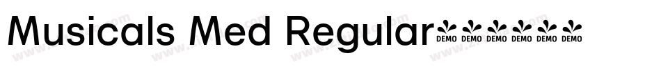 Musicals Med Regular字体转换